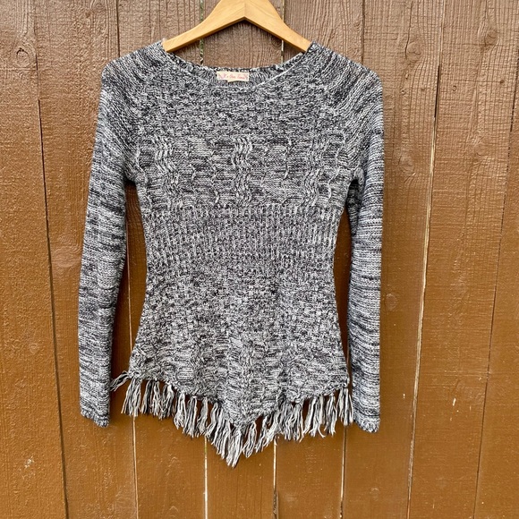 It's Our Time Tops - Knit fringe Sweater top